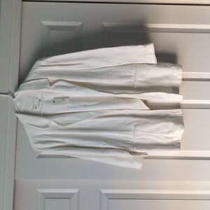 NWT Anthropologie White Linen Blazer